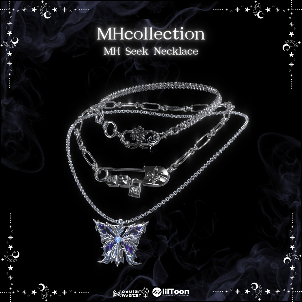 【VRC想定/20アバター対応】【MA対応】MH Seek Necklace