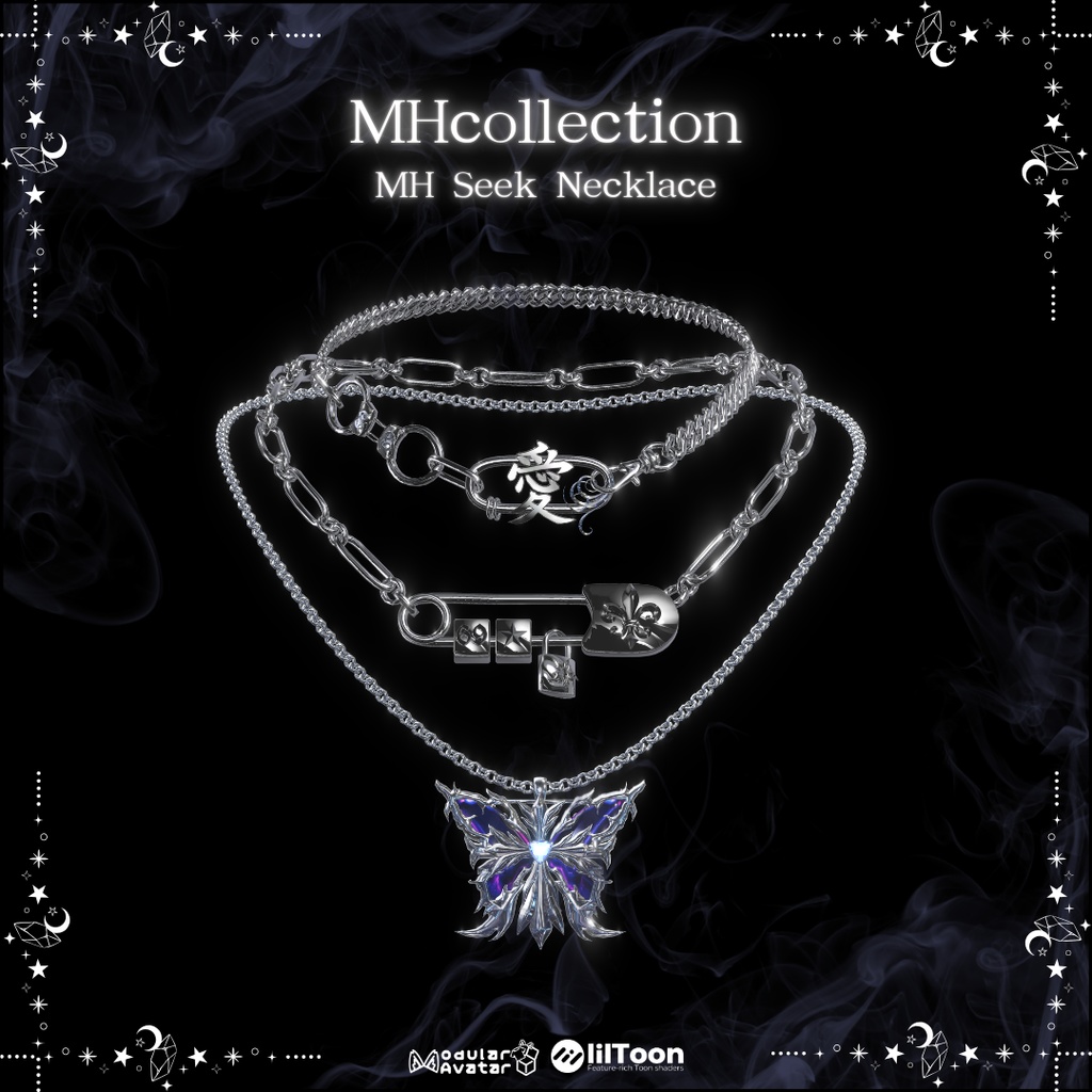 【VRC想定/20アバター対応】【MA対応】MH Seek Necklace