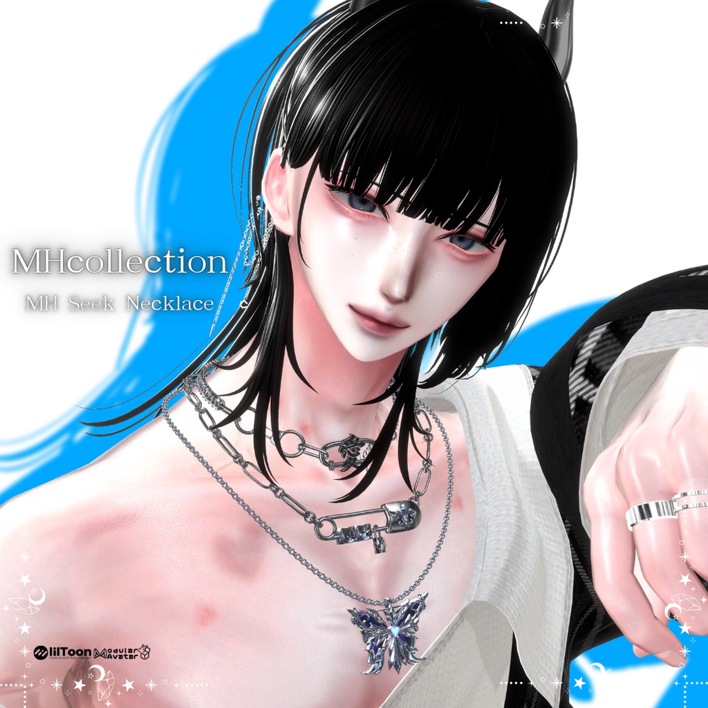 【VRC想定/20アバター対応】【MA対応】MH Seek Necklace