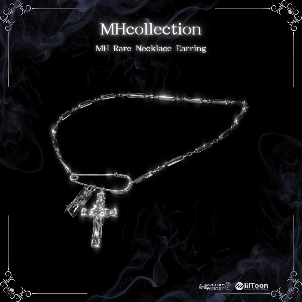 【VRC想定/20アバター対応】【MA対応】MH Rare Earring & Necklace