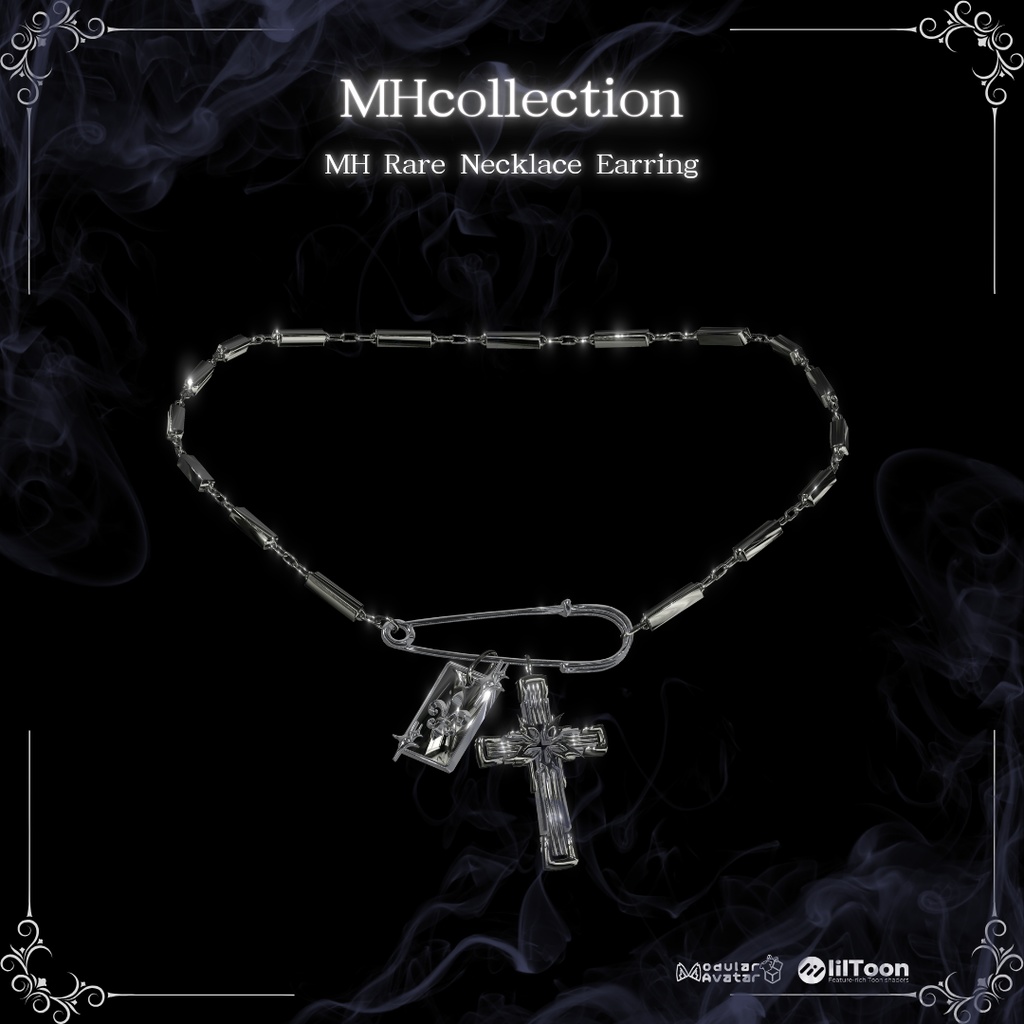 【VRC想定/20アバター対応】【MA対応】MH Rare Earring & Necklace