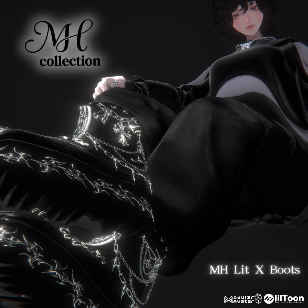 【VRC想定/20アバター対応】【MA対応】MH Lit X Boots