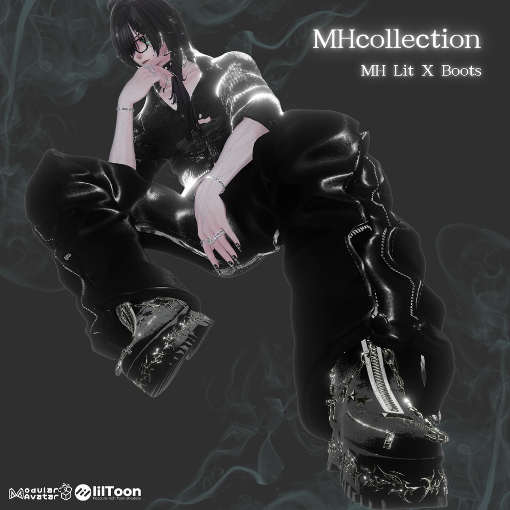 【VRC想定/20アバター対応】【MA対応】MH Lit X Boots