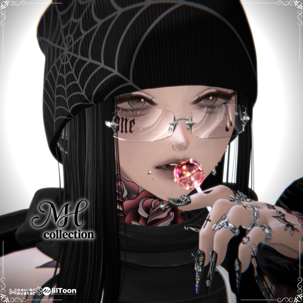 【VRC想定/21アバター対応】【MA対応】MH Guardian Nail