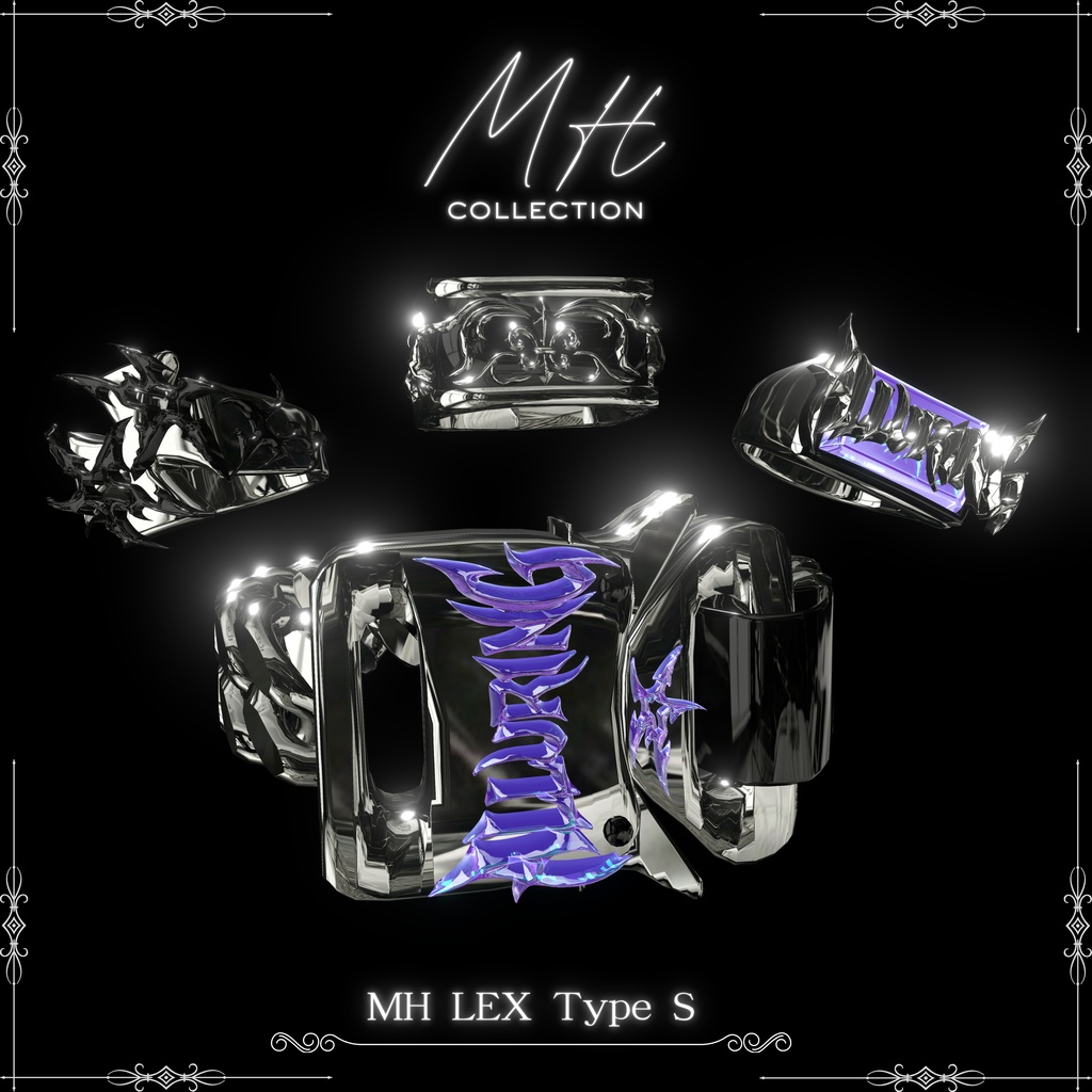 【VRC想定/19アバター対応】【MA対応】MH LEX RingChainBangle