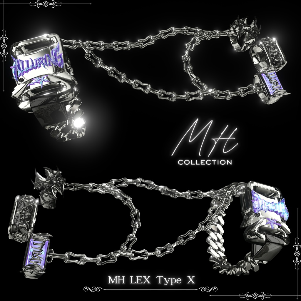 【VRC想定/19アバター対応】【MA対応】MH LEX RingChainBangle