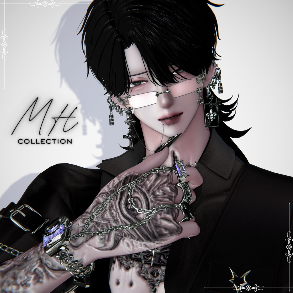 【VRC想定/19アバター対応】【MA対応】MH LEX RingChainBangle