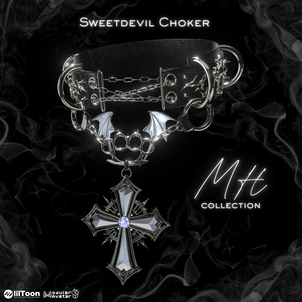 【VRC想定/21アバター対応】【MA対応】MH Sweetdevill Choker