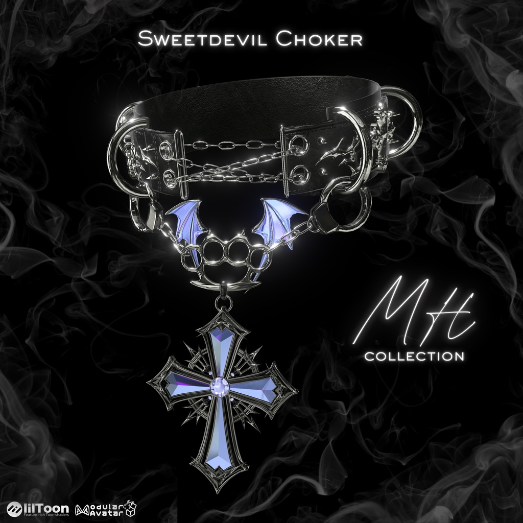 【VRC想定/21アバター対応】【MA対応】MH Sweetdevill Choker