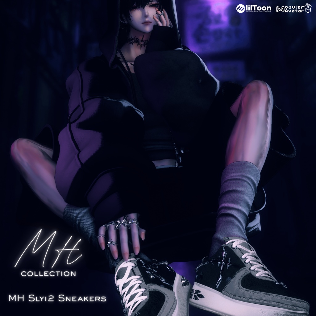 【VRC想定/21アバター対応】【MA対応】MH Slyi2 Sneakers