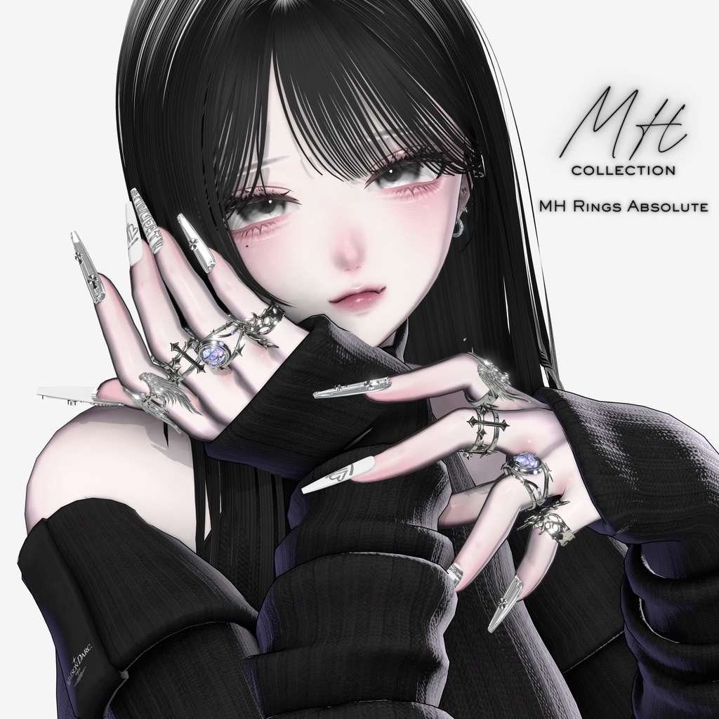 【VRC想定/22アバター対応】【MA対応】MH Rings Absolute