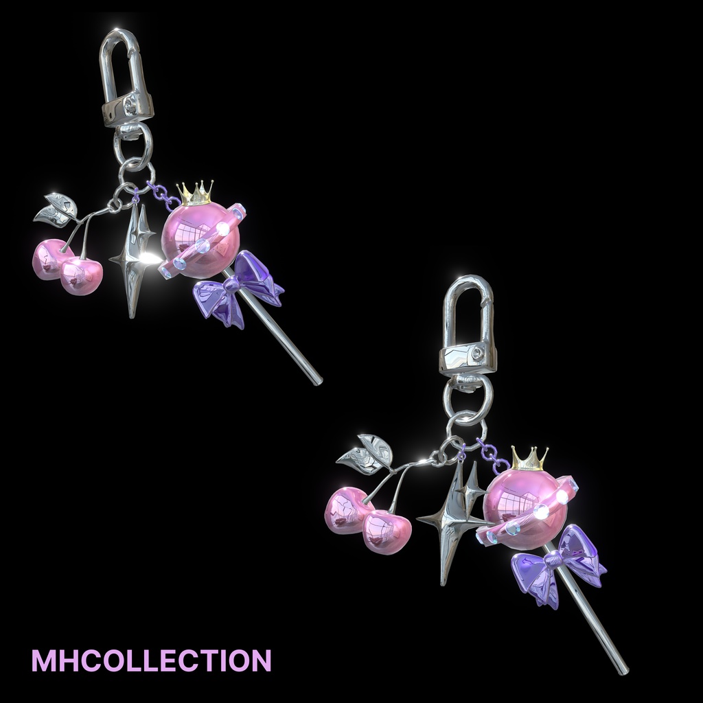 【VRC想定/22アバター対応】【MA対応】MH Adorbs Necklace+Bracelet+Keychain