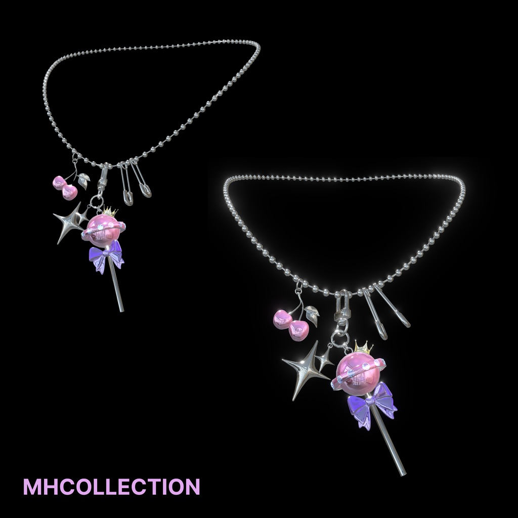 【VRC想定/22アバター対応】【MA対応】MH Adorbs Necklace+Bracelet+Keychain