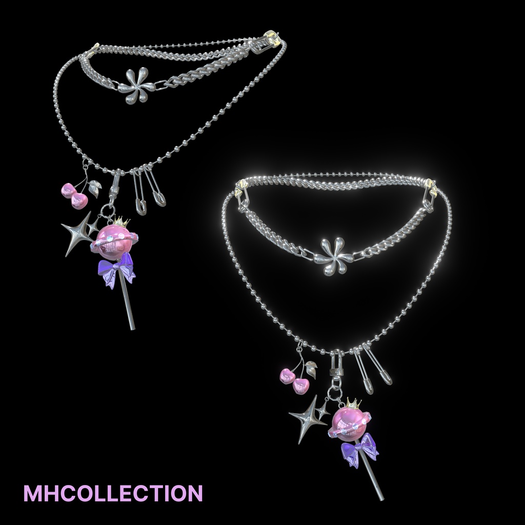 【VRC想定/22アバター対応】【MA対応】MH Adorbs Necklace+Bracelet+Keychain