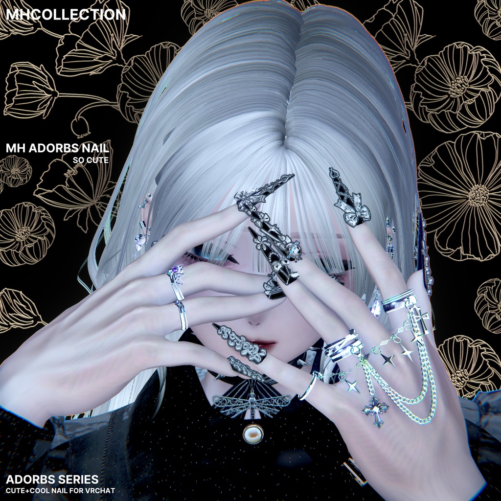 【VRC想定/23アバター対応】【MA対応】MH Adorbs Nail