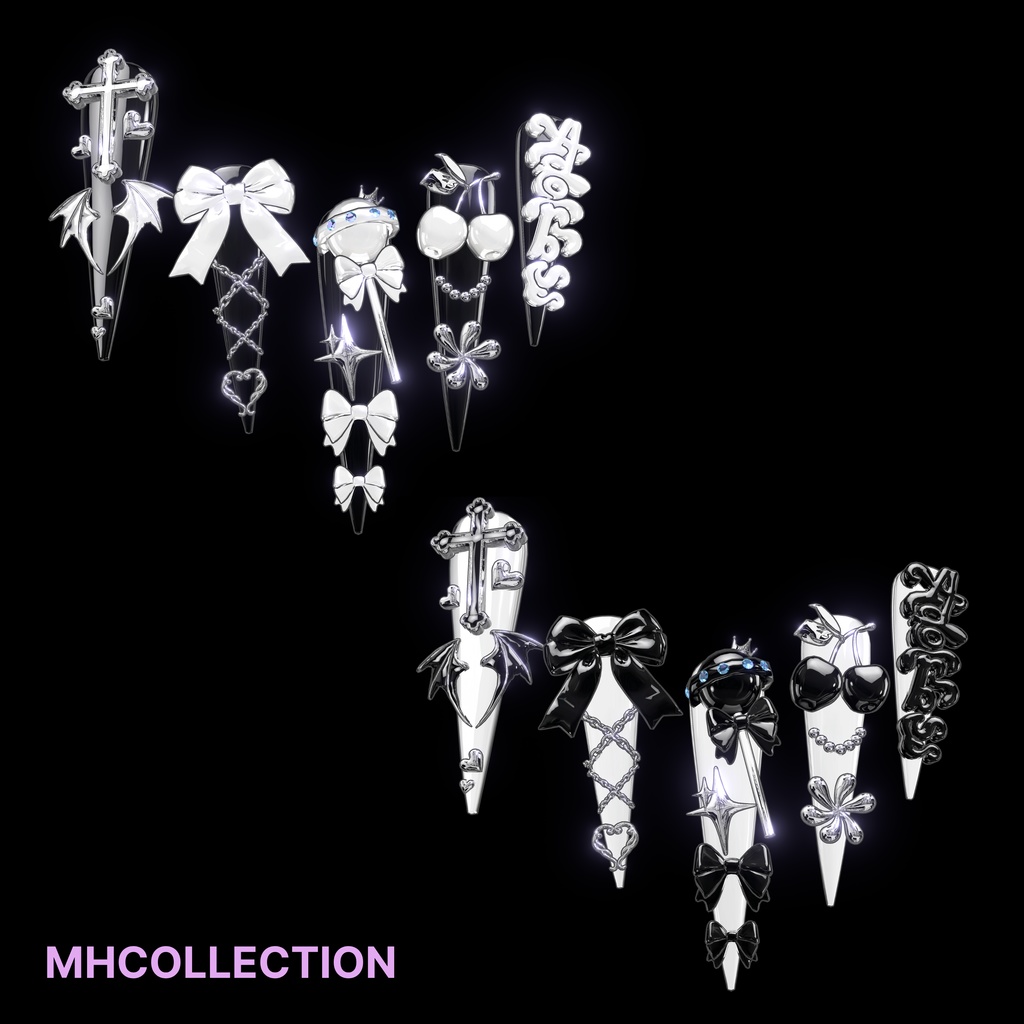 【VRC想定/23アバター対応】【MA対応】MH Adorbs Nail