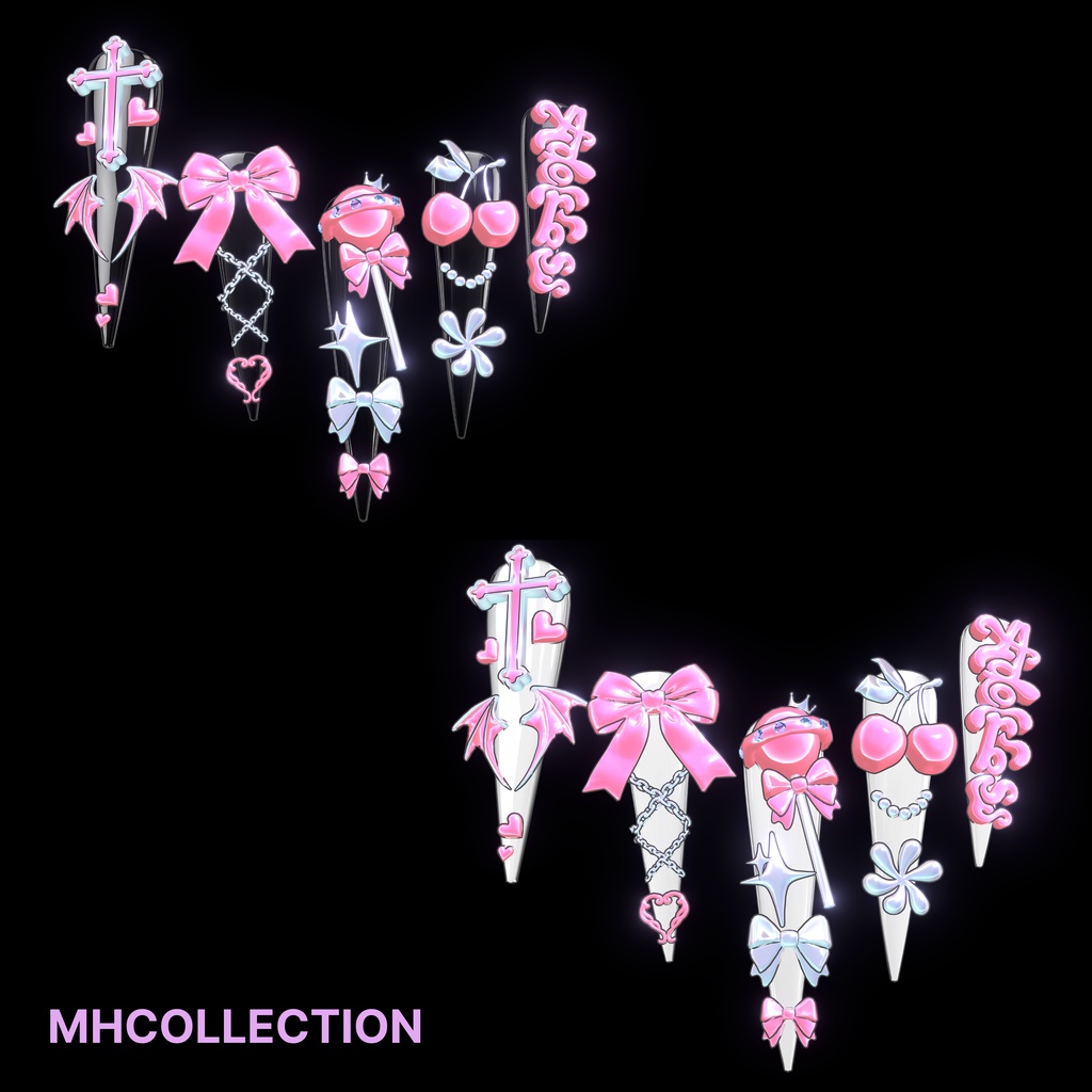 【VRC想定/23アバター対応】【MA対応】MH Adorbs Nail