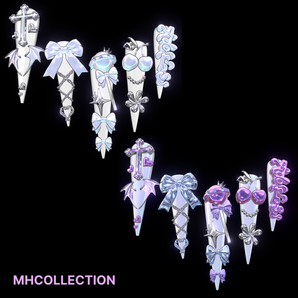 【VRC想定/23アバター対応】【MA対応】MH Adorbs Nail