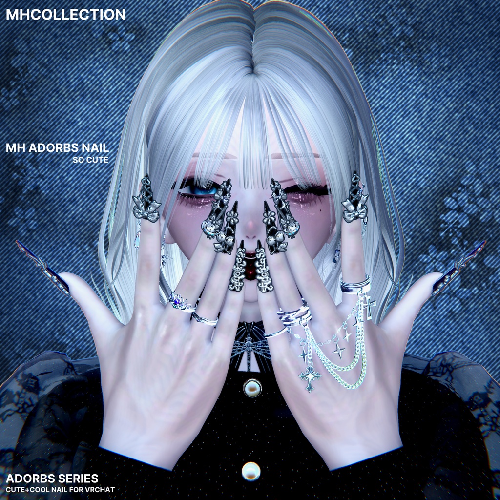 【VRC想定/23アバター対応】【MA対応】MH Adorbs Nail