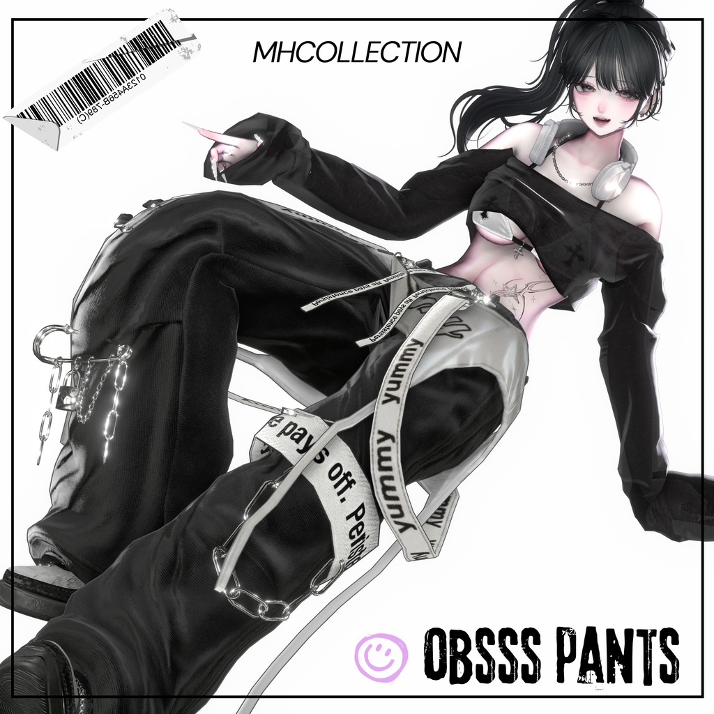 【VRC想定/16アバター対応】【MA対応】MH obsss pants
