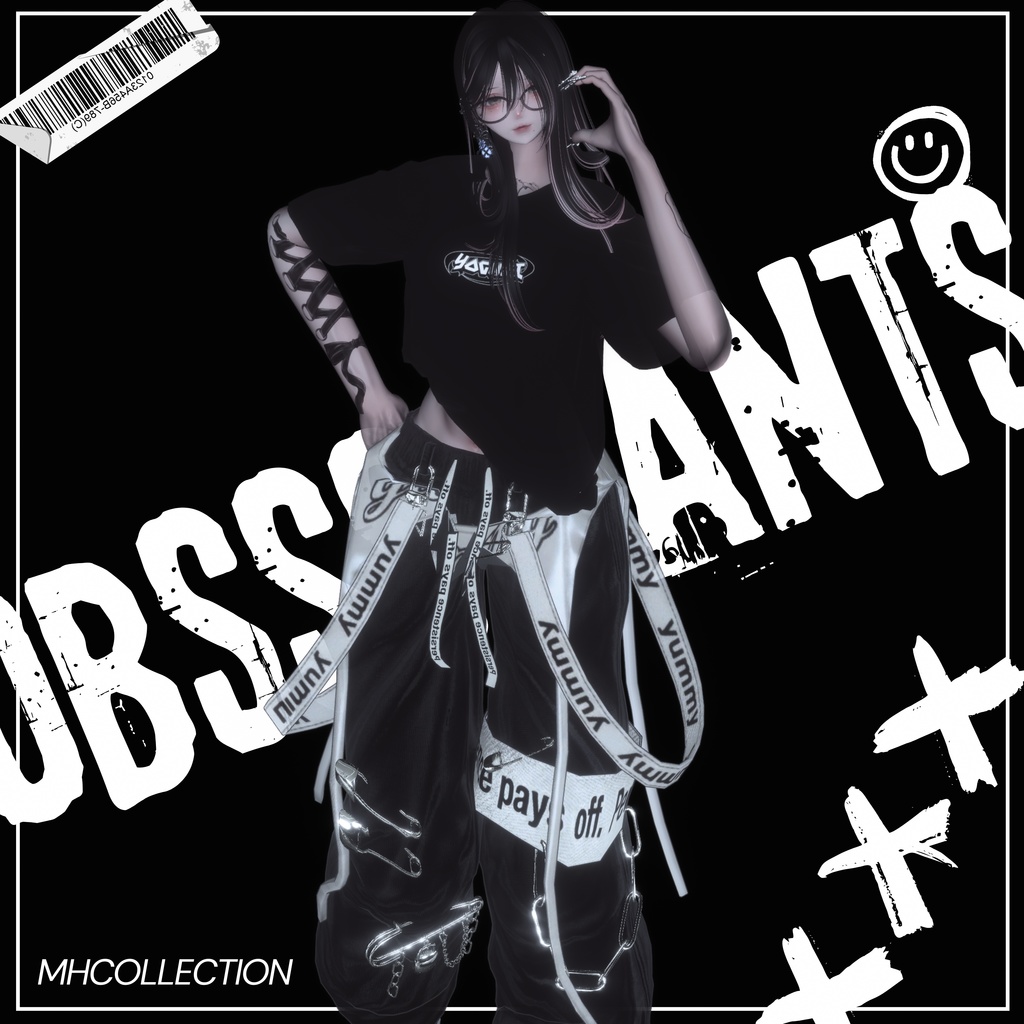 【VRC想定/16アバター対応】【MA対応】MH obsss pants