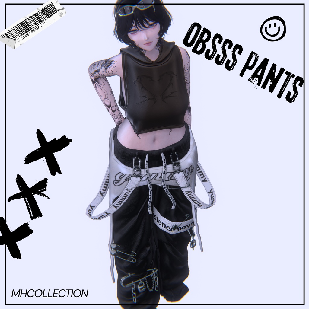 【VRC想定/16アバター対応】【MA対応】MH obsss pants