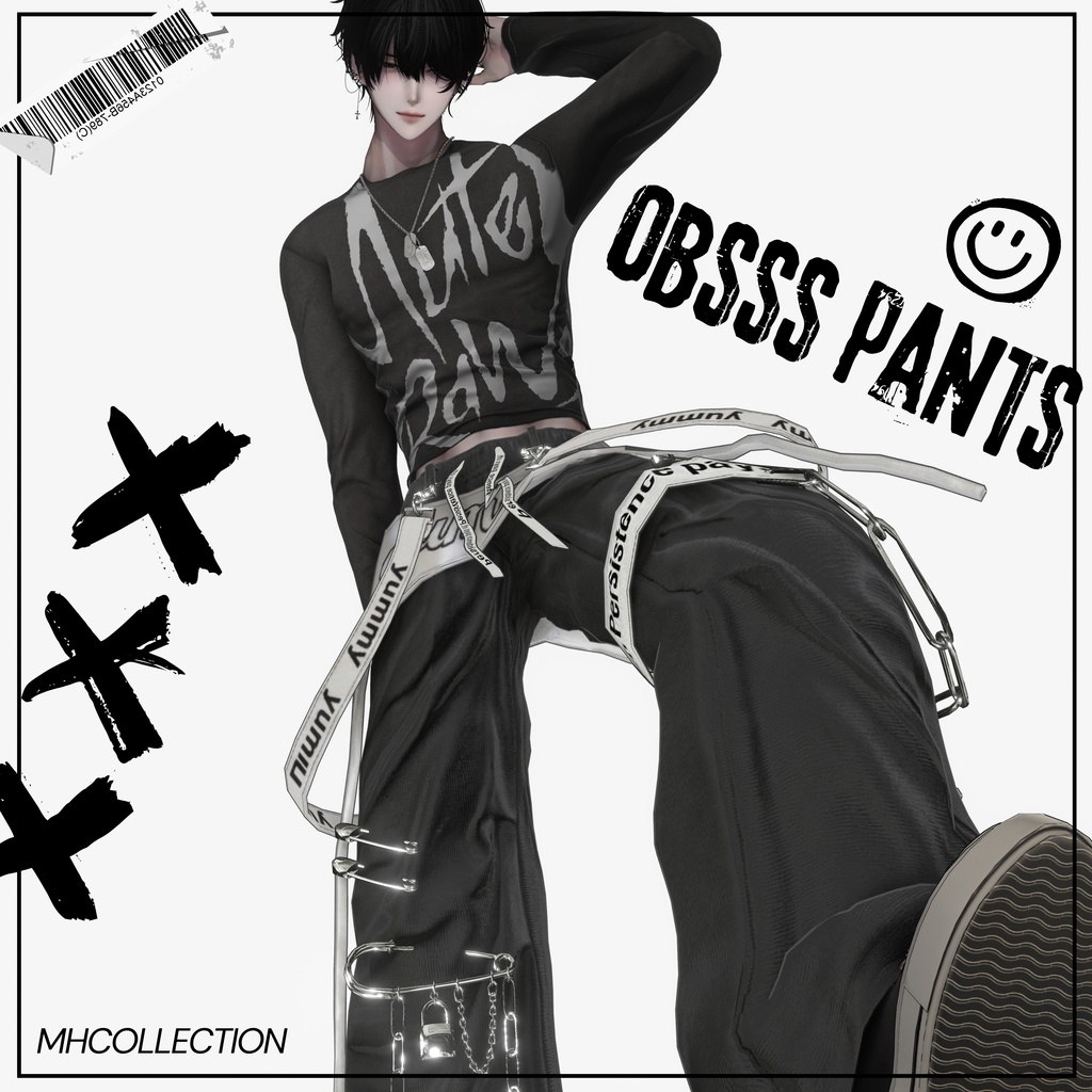 【VRC想定/16アバター対応】【MA対応】MH obsss pants
