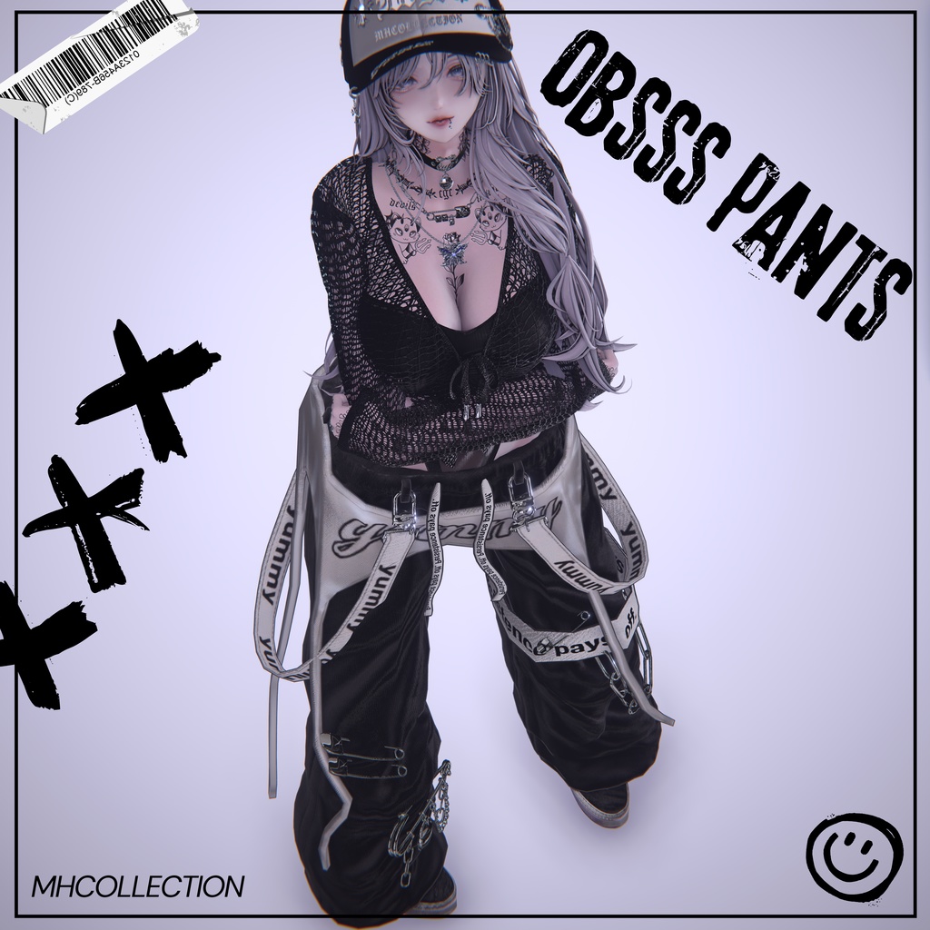【VRC想定/16アバター対応】【MA対応】MH obsss pants