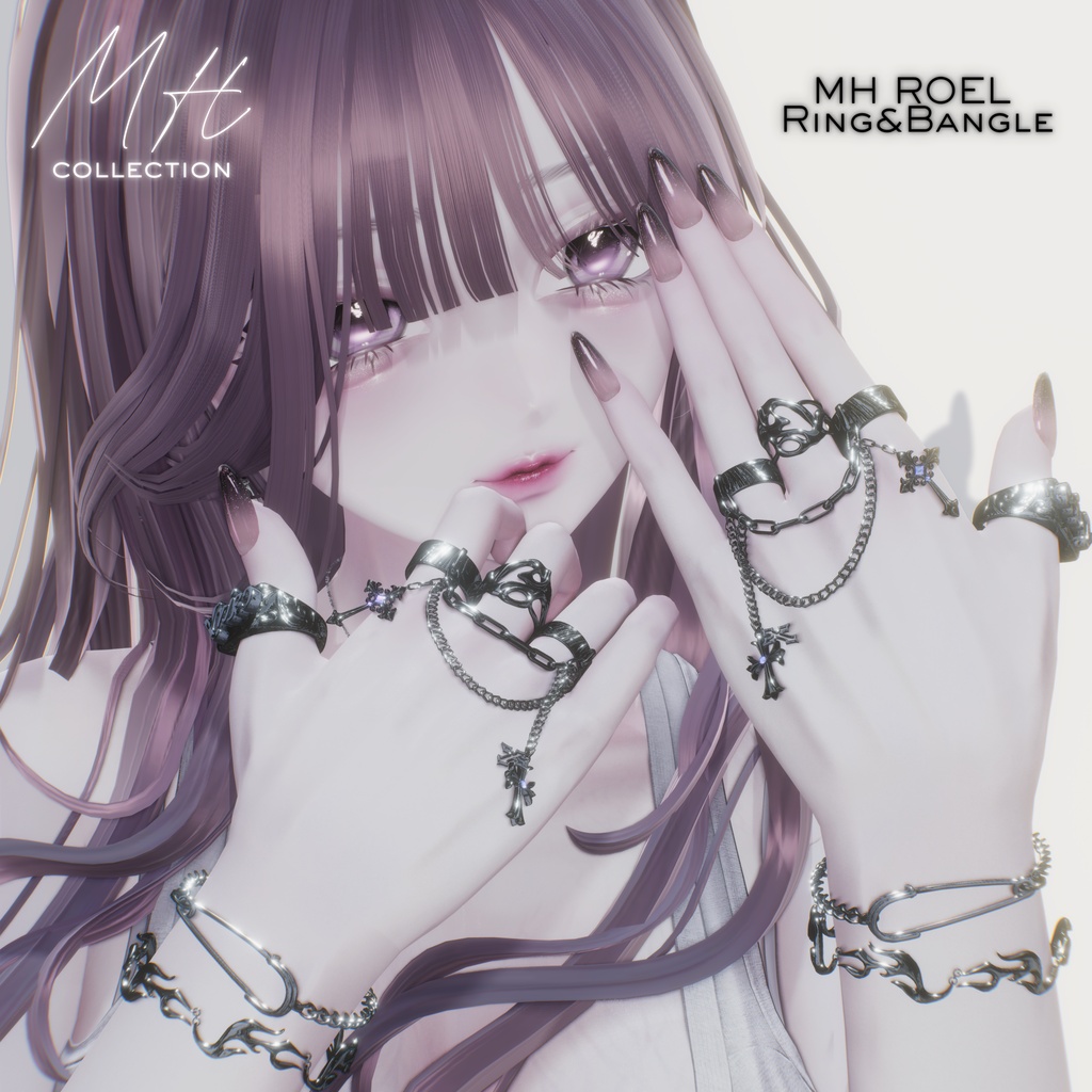 【VRC想定/21アバター対応】【MA対応】MH ROEL Ring&Bangle