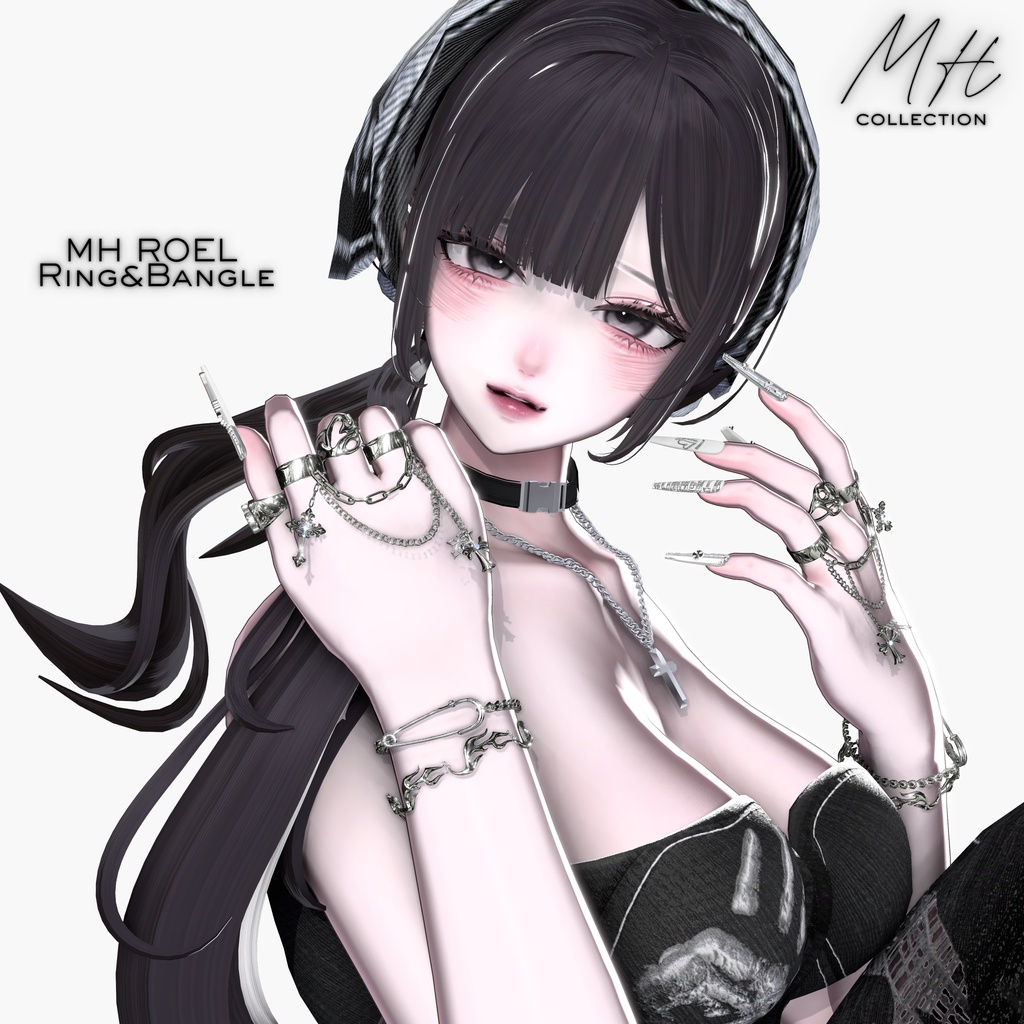 【VRC想定/21アバター対応】【MA対応】MH ROEL Ring&Bangle