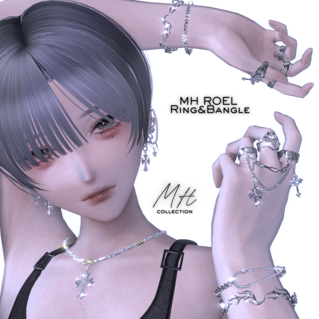 【VRC想定/21アバター対応】【MA対応】MH ROEL Ring&Bangle