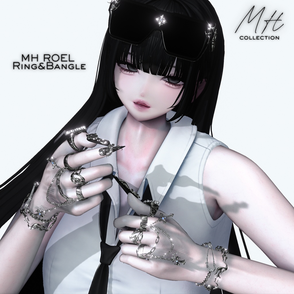 【VRC想定/21アバター対応】【MA対応】MH ROEL Ring&Bangle