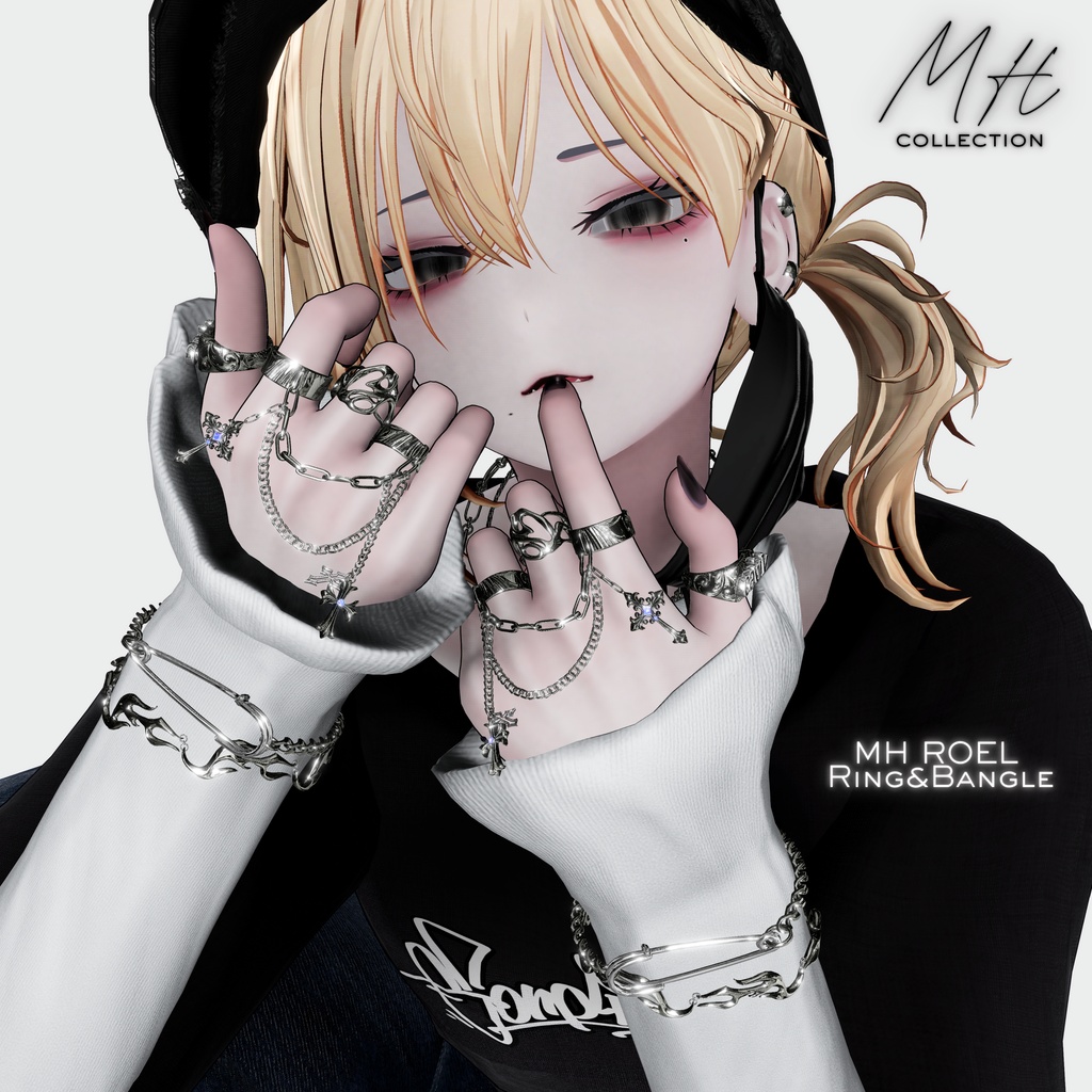 【VRC想定/21アバター対応】【MA対応】MH ROEL Ring&Bangle