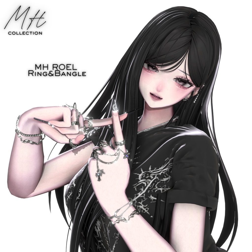 【VRC想定/21アバター対応】【MA対応】MH ROEL Ring&Bangle