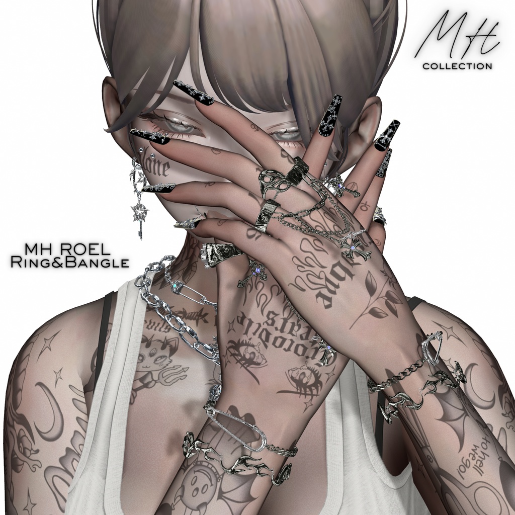 【VRC想定/21アバター対応】【MA対応】MH ROEL Ring&Bangle