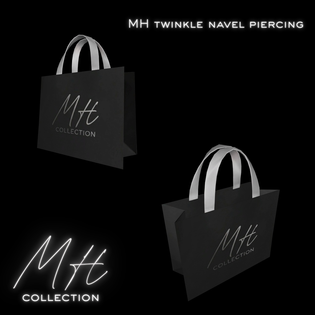 【VRC想定/19アバター対応】【MA対応】MH twinkle navel pierching