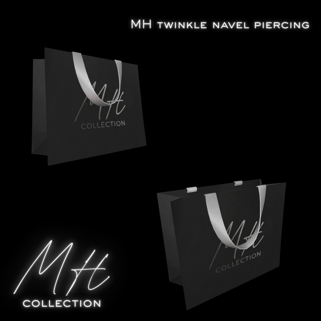 【VRC想定/19アバター対応】【MA対応】MH twinkle navel pierching