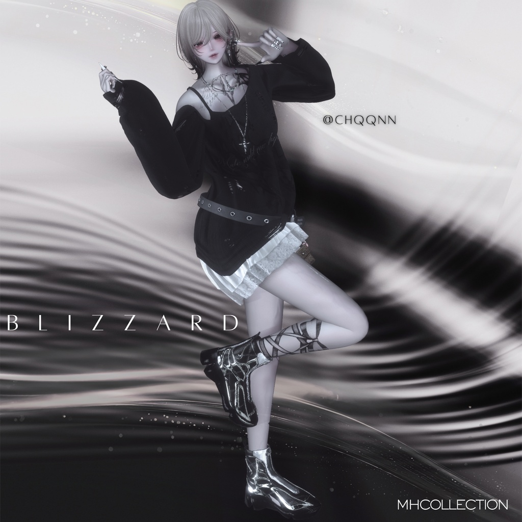 【VRC想定/20アバター対応】【MA対応】MH Blizzard Boots
