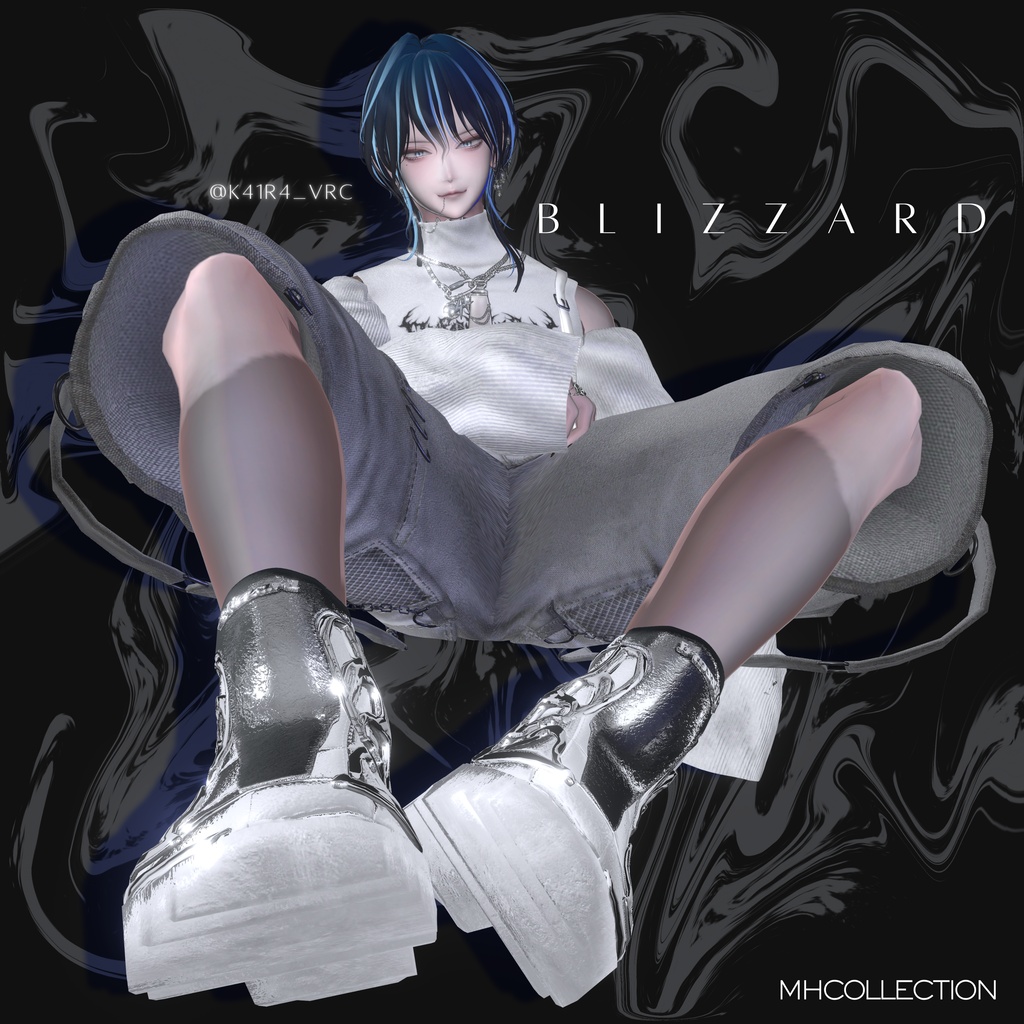 【VRC想定/20アバター対応】【MA対応】MH Blizzard Boots