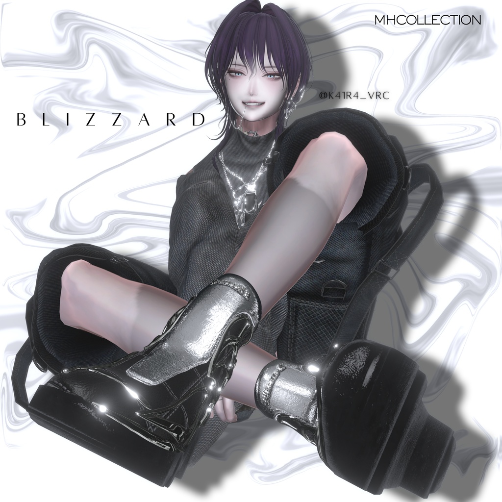 【VRC想定/20アバター対応】【MA対応】MH Blizzard Boots
