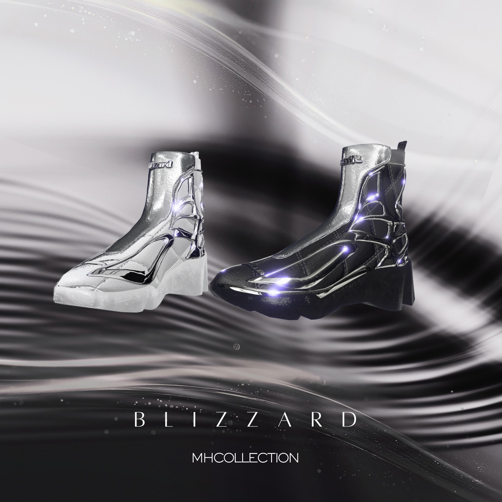 【VRC想定/20アバター対応】【MA対応】MH Blizzard Boots