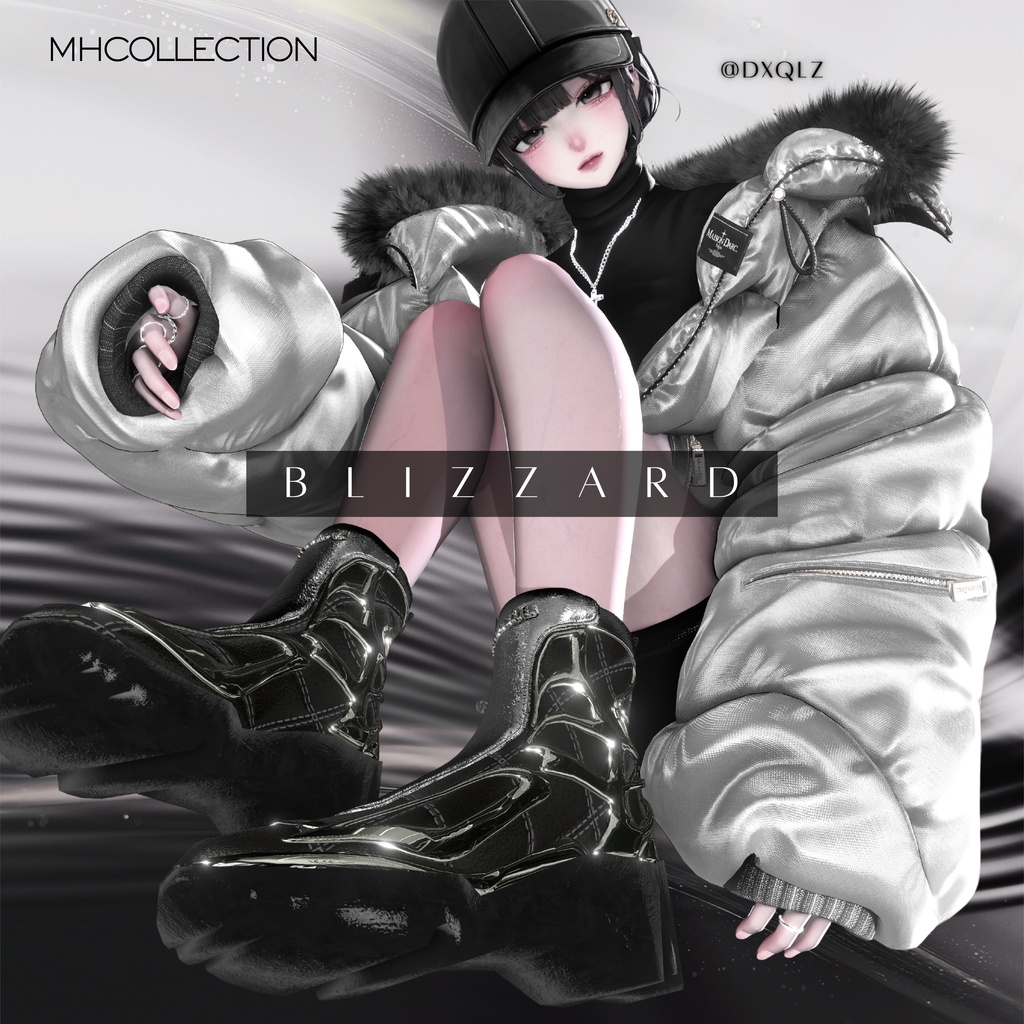 【VRC想定/20アバター対応】【MA対応】MH Blizzard Boots