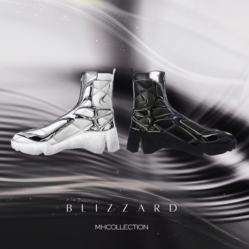 【VRC想定/20アバター対応】【MA対応】MH Blizzard Boots