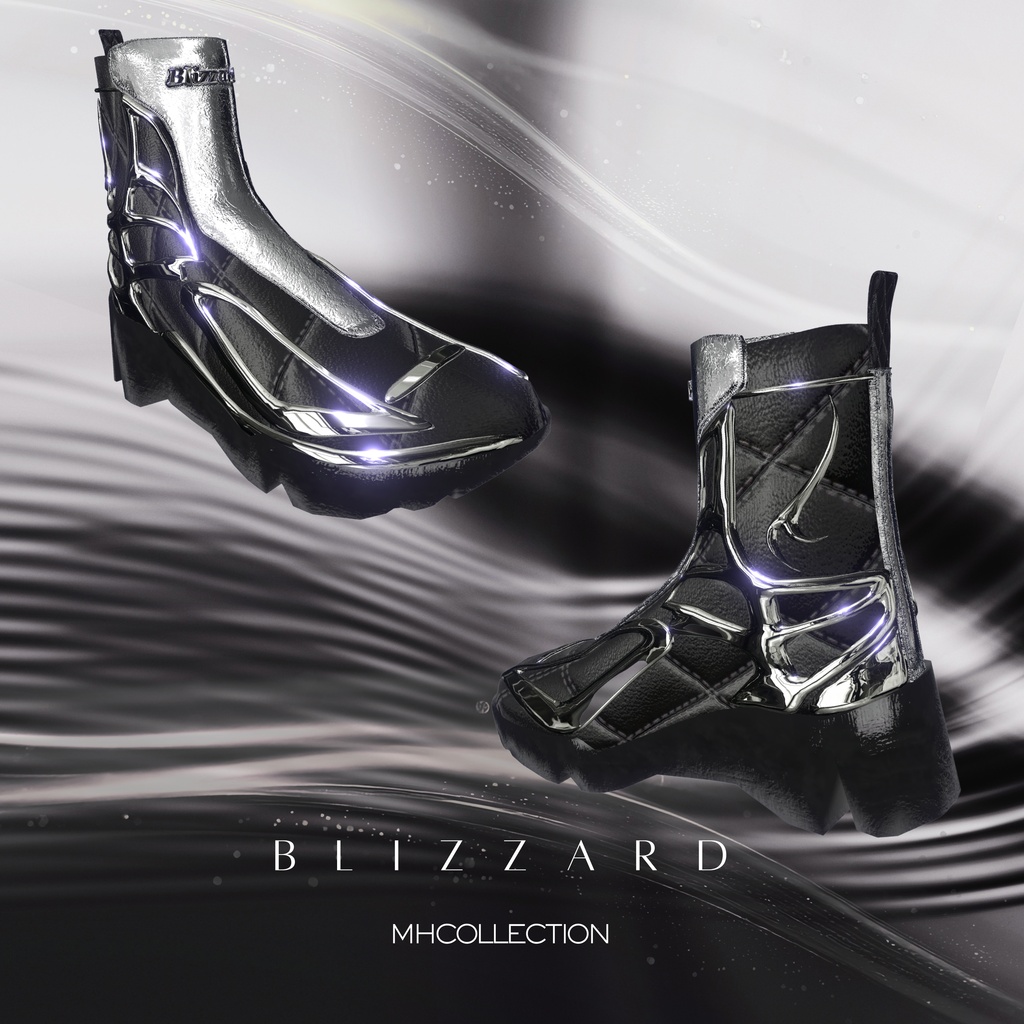 【VRC想定/20アバター対応】【MA対応】MH Blizzard Boots