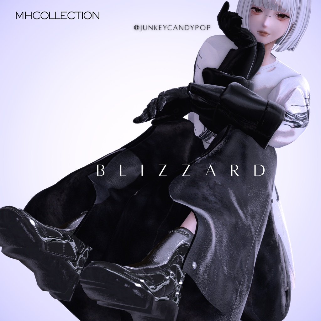 【VRC想定/20アバター対応】【MA対応】MH Blizzard Boots
