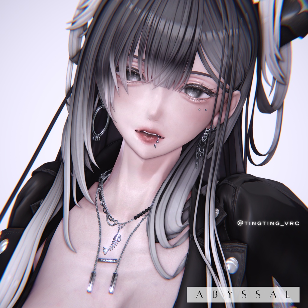 【VRC想定/22アバター対応】【MA対応】MH abyssal Necklace+Earring