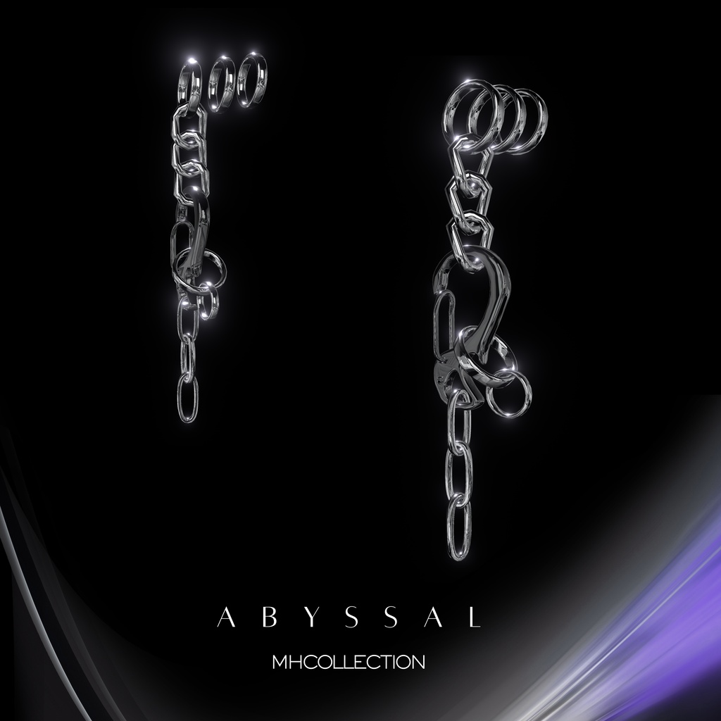 【VRC想定/22アバター対応】【MA対応】MH abyssal Necklace+Earring