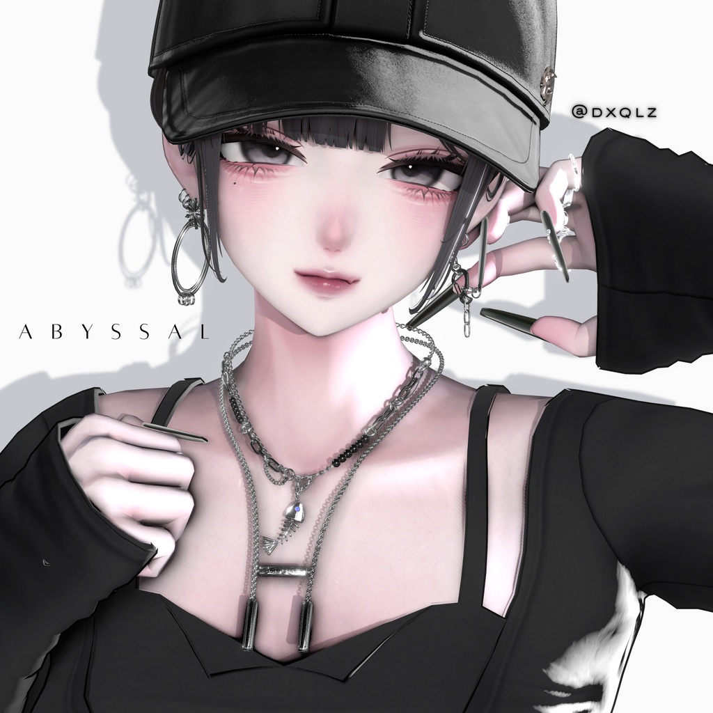 【VRC想定/22アバター対応】【MA対応】MH abyssal Necklace+Earring