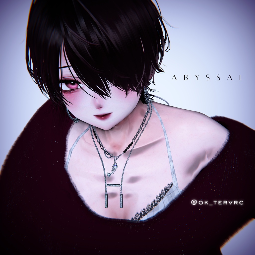 【VRC想定/22アバター対応】【MA対応】MH abyssal Necklace+Earring