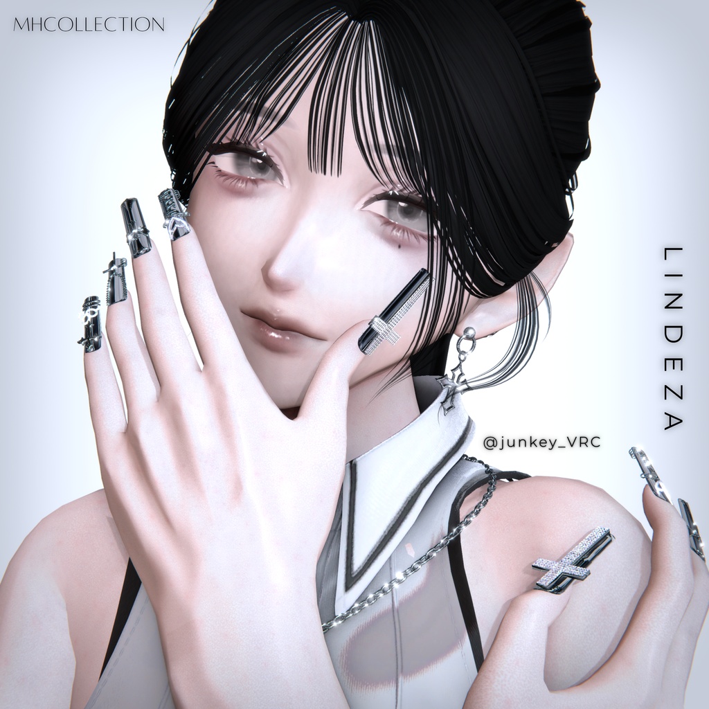 【VRC想定/21アバター対応】【MA対応】MH Lindeza Nail